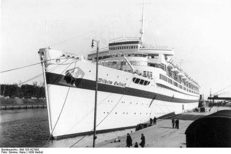 El Wilhelm Gustloff durante la época en la que estuvo siendo utilizado como buque hospital