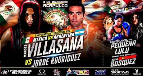 Marcos Villasana Jr. vs Jorge Luis “Pelado” Rodríguez en Vivo – Sábado 3 de Diciembre del 2016