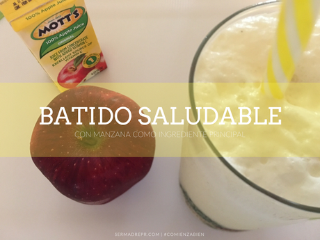 Batido de manzana para las fiestas ¡Le encantará a tu niño!