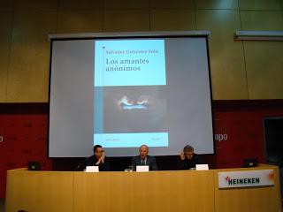 Presentación de Los amantes anónimos de Salvador Gutíerrez Solís