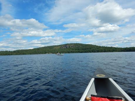 Ruta en canoa por el Algonquin Provincial Park: Rock Lake – portage – Pen Lake – campamento