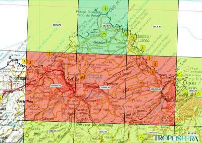 España: Mapa de emisiones de CO (Inventario EMEP 2014)