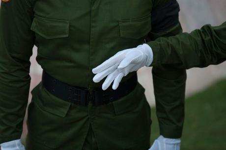 La escolta de Fidel. Foto: Fernando Medina/Cubahora