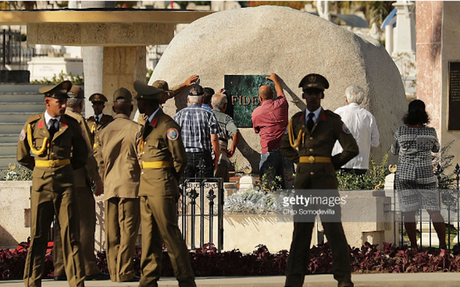 Aquí está la tumba de Fidel