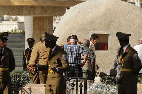 Aquí está la tumba de Fidel