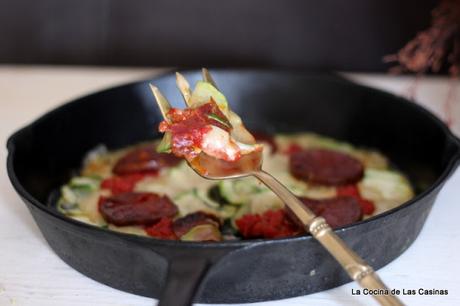 Pizza de Calabacín y Chorizo  #CookingTheChef