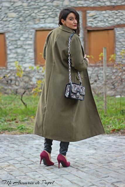 Outfit: Military Green & Burgundy