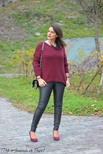 Outfit: Military Green & Burgundy