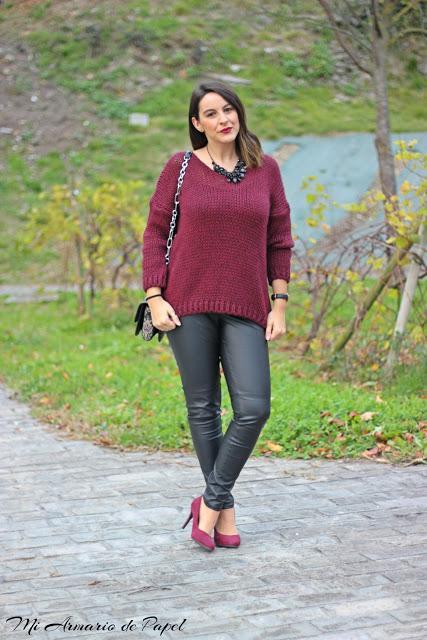 Outfit: Military Green & Burgundy