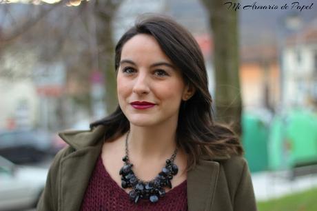 Outfit: Military Green & Burgundy