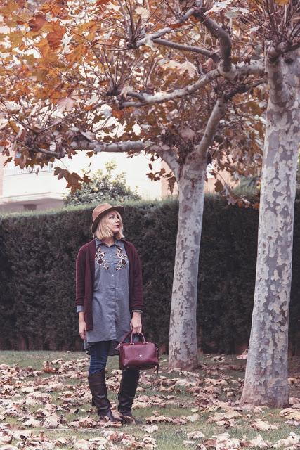 Look de otoño con botas Look de otoño con botas