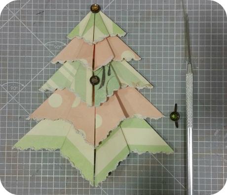 DIY: Tarjeta navideña de scrapbooking