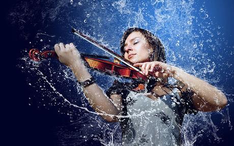 violin_musical_instrument_splash_drops_women_wallpaper