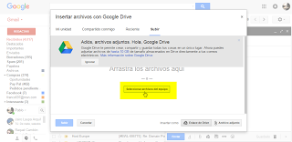 Subir archivos a google drive con gmail