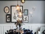 Navidad romántica grises azules.