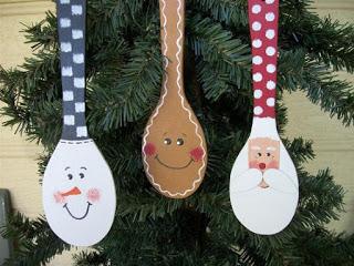 Haz lindos adornos navideños con cucharas de cocina - Paperblog