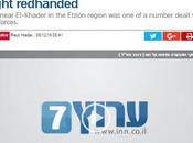 Terroristas palestinos pillados manos masa.