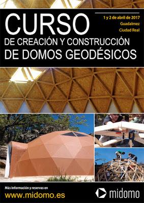 Curso de construcción de Domo geodésico en Guadalmez