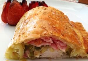 20 recetas para Navidad sin alérgenos. RECETA DE POLLO CON HOJALDRE