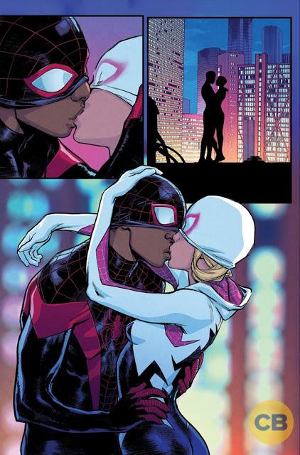 Un vistazo al romance entre Gwen y Miles en ‘Spider-Man’ #12