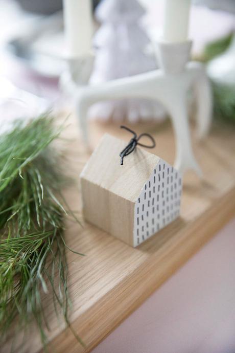 Una mesa muy nórdica para las cenas de Navidad