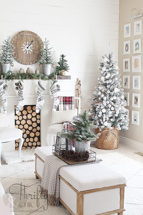 Decoración minimalista en Navidad