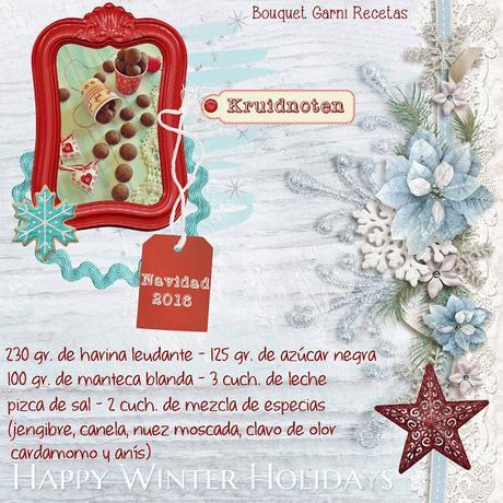 Recetas de Navidad. Kruidnoten Recetas de Navidad. Kruidnoten