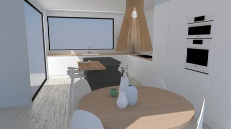 3D modeling and rendering / Diseño 3D y renderizado de cocinas para vivienda