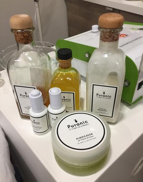 Estos son todos los productos Puranic que Cristina utilizó en mi sesión :) Importante: Prepara tu cutis para el Invierno