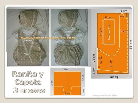 40 modelos de patrones gratis niños http://www.patronycostura.com/2016/06/diy-ranita-bebe-y-capotatema-166.html