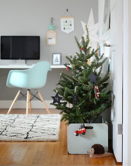 La casa de una famosa deco-blogger en Navidad