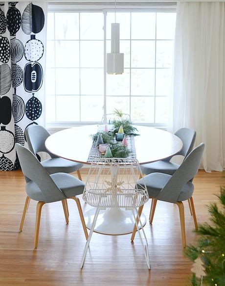 La casa de una famosa deco-blogger en Navidad