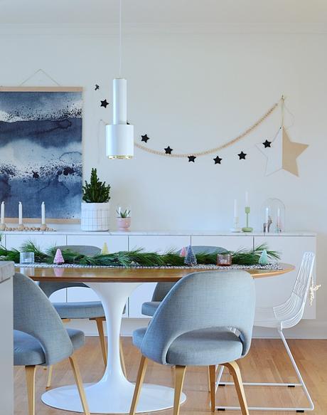 La casa de una famosa deco-blogger en Navidad