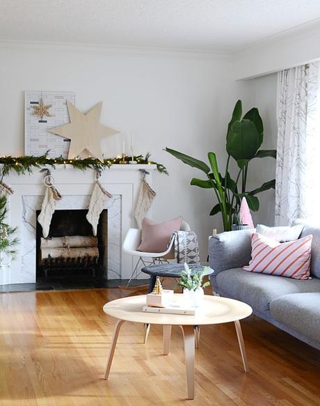 La casa de una famosa deco-blogger en Navidad
