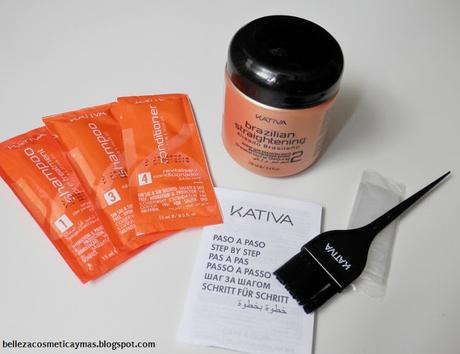 Kit de alisado brasileño de Kativa