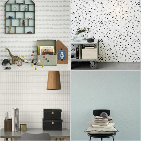 tiendas online diseño decoración Sandberg Tyg & Tapet Papel pintado papel de pared nordico papel de pared floral marcas nordicas diseño Ferm Living diseño nórdico blog decoración nórdica 