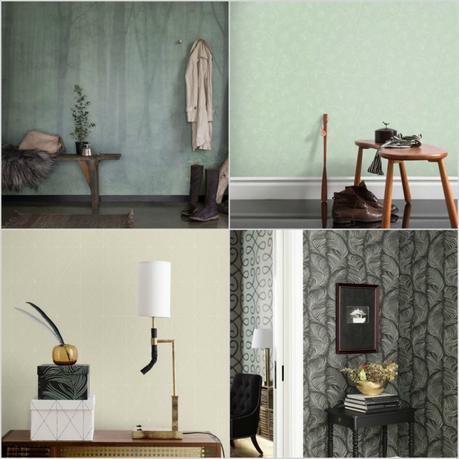tiendas online diseño decoración Sandberg Tyg & Tapet Papel pintado papel de pared nordico papel de pared floral marcas nordicas diseño Ferm Living diseño nórdico blog decoración nórdica 