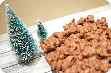 Turron de palomitas y chocolate