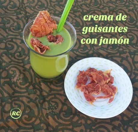 CREMA DE GUISANTES CON JAMÓN