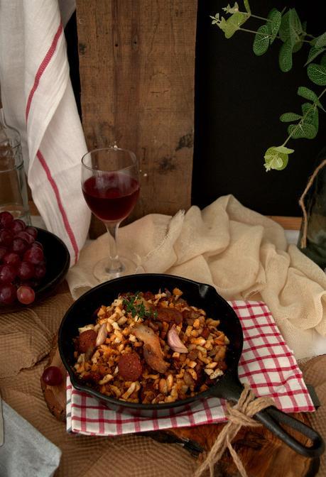 Migas con chorizo, la Navidad se acerca #depatanegraTS