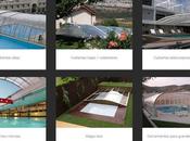 Diferentes estructuras cubiertas para piscinas