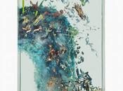 mundo surrealista tridimensional envuelto capas vidrio