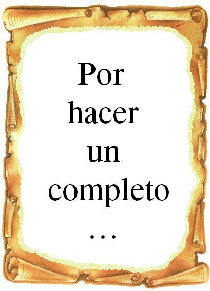Por hacer un completo...