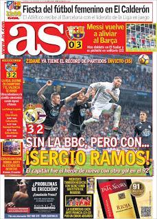 portada As gol de Ramos 11 12 2016