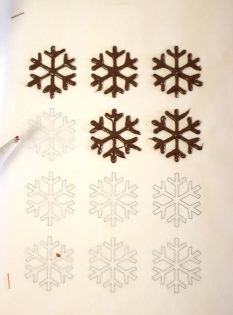 DIY Navidad - Copos de nieve de chocolate