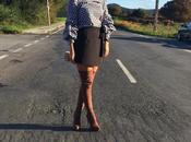 Falda pantalón blusa cuadros