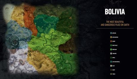 Se filtra el mapa Ghost Recon: Wildland: jefes, ecosistemas y regiones Se filtra el mapa Ghost Recon: Wildland: jefes, ecosistemas y regiones