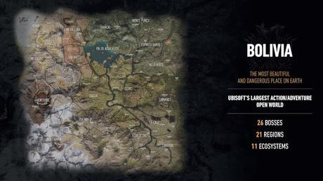 Se filtra el mapa Ghost Recon: Wildland: jefes, ecosistemas y regiones Se filtra el mapa Ghost Recon: Wildland: jefes, ecosistemas y regiones