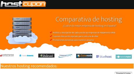 Información y cupones de descuento en HostCupon