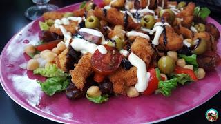 Ensalada de pollo crujiente